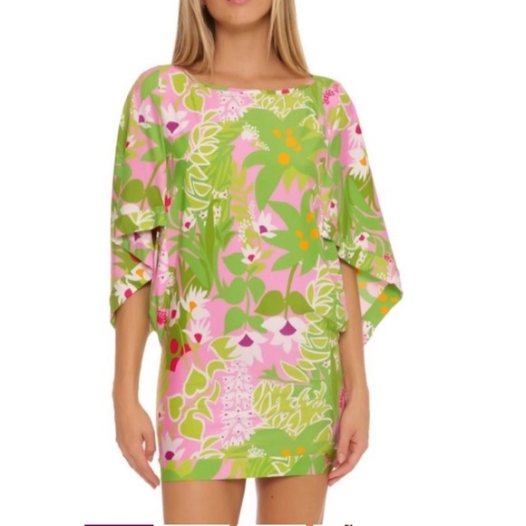 Trina Turk La Palma 3/4 Sleeve Tunic Women's Size Medium - Picture 1 of 6